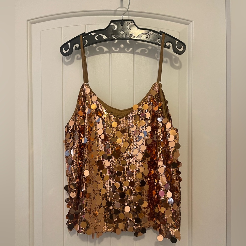 Copper Sequin Tank Top (2 Sizes available)